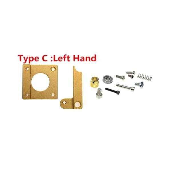 3D Yazıcı İçin Exrtuder Alüminyum Blok Mk8 - Sol El - Tip C - 2