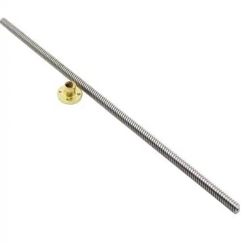 3D Yazıcı Vidalı Mil Somun 300mm - Trapez T8 8mm - 4