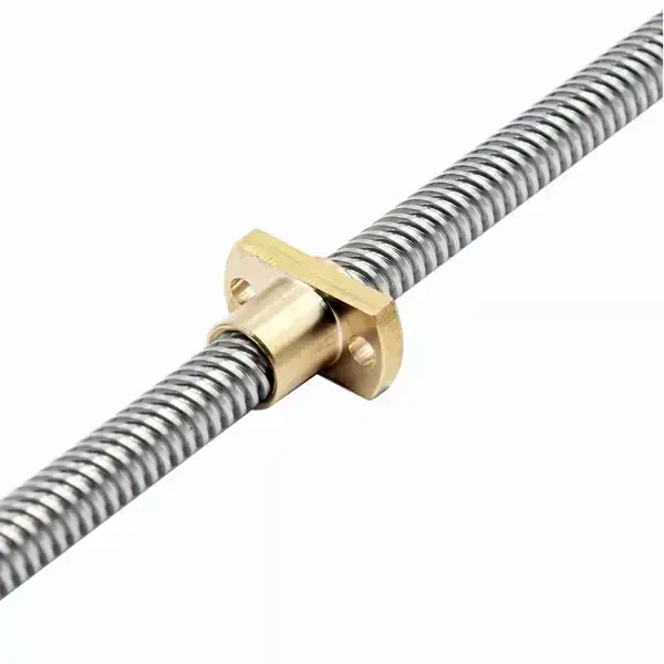 3D Yazıcı Z Ekseni Vidalı Mil Somun 365mm - Trapez T8 8mm - Ender3 - Robolink