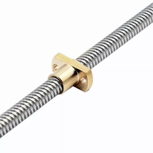 3D Yazıcı Z Ekseni Vidalı Mil Somun 515mm - Trapez T8 8mm - CR10 - Robolink