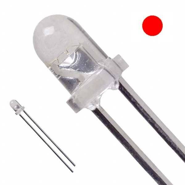 3mm Şeffaf Kırmızı Led - 10 Adet - 2