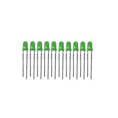 3mm Yeşil Led - 10 Adet 