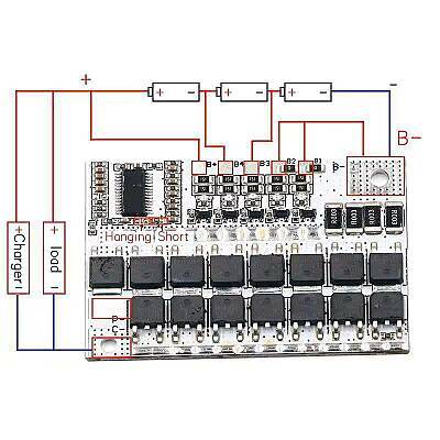 3S 100A BMS 18650 Lityum Pil Şarj Koruma Devresi - 3 data-big=
