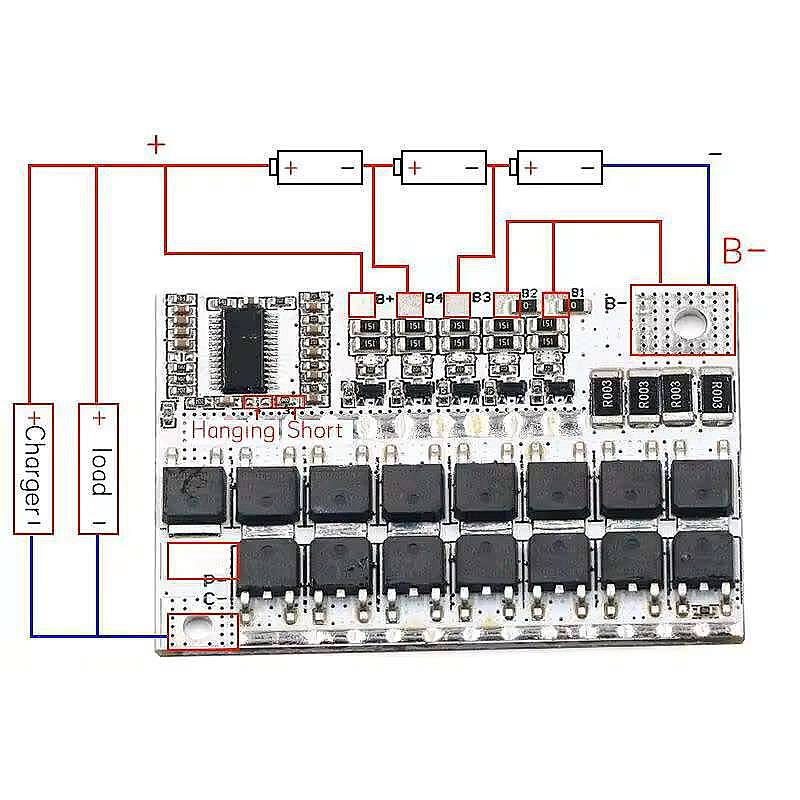 3S 100A BMS 18650 Lityum Pil Şarj Koruma Devresi - 3