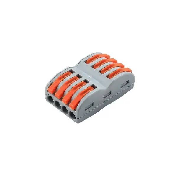 4 Giriş 4 Çıkış Vidasız Klemens - 12-28AWG - 1