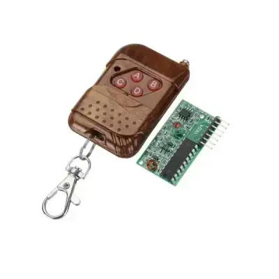 4 Kanal 315 Mhz RF Kablosuz Kontrol Modülü - Kumandalı/Alıcılı - Robolink (1)