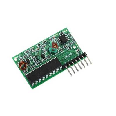 4 Kanal 315 Mhz RF Kablosuz Kontrol Modülü - Kumandalı/Alıcılı - 4 data-big=
