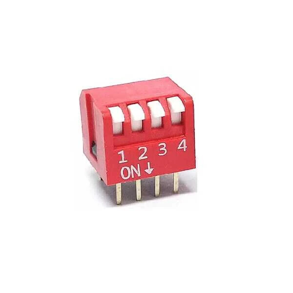 4 Pin Piyano Tip Dip Switch - Robolink