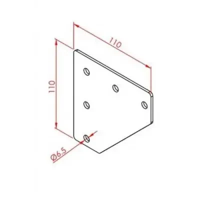 40x40 2 Yönlü Bağlantı Sacı - Doğuş Kalıp (1)