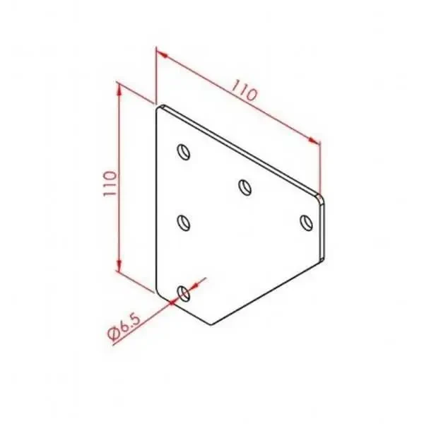 40x40 2 Yönlü Bağlantı Sacı - 2