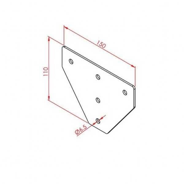 40x40 3 Yönlü Bağlantı Sacı - 2