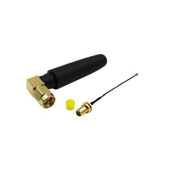 433MHz Mini Anten SMA 90 Derece/IPEX - 1
