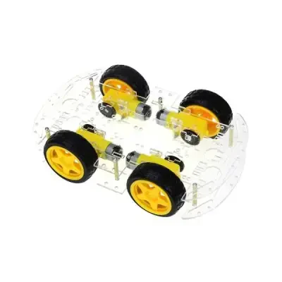 4WD Çok Amaçlı Mobil Robot Platformu - Şeffaf - 1 data-big=