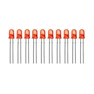 5mm Kırmızı Led - 10 Adet 