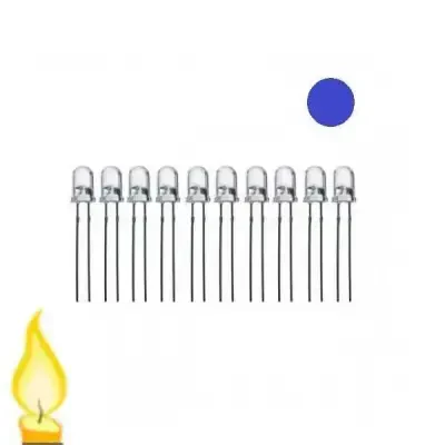 5mm Mum Led - Mavi 10 Adet 