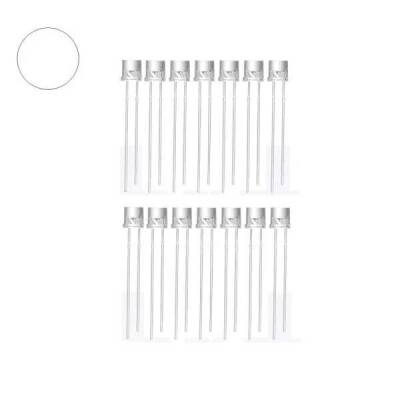 5mm Şeffaf Beyaz Kesikbaş Led - 10 Adet 