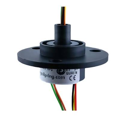 6 Kablolu 22mm Flanşlı Slip Ring - 1 data-big=
