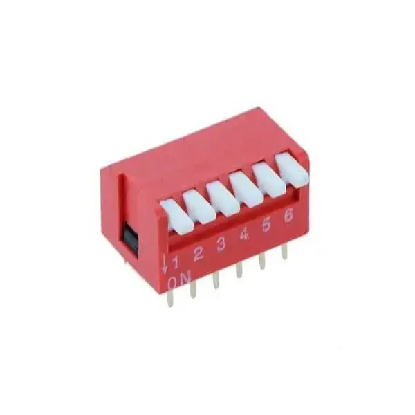 6 Pin Piyano Tip Dip Switch - Robolink