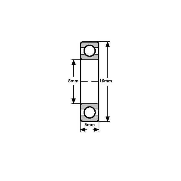 688ZZ Minyatür Rulman - 8mm İç Çap - 3
