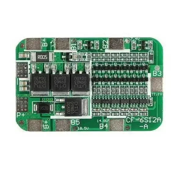 6S 15A BMS 18650 Lityum Pil Şarj Koruma Devresi - Robolink