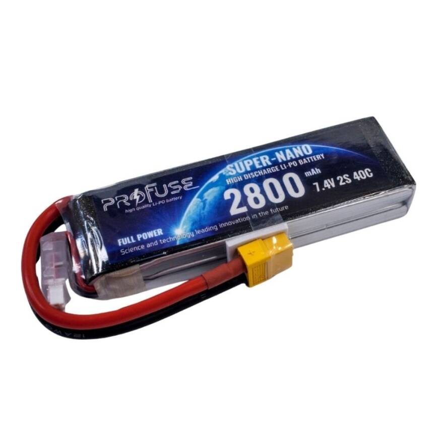 7.4V 2S 2800mAh 40C Lipo Batarya - 1
