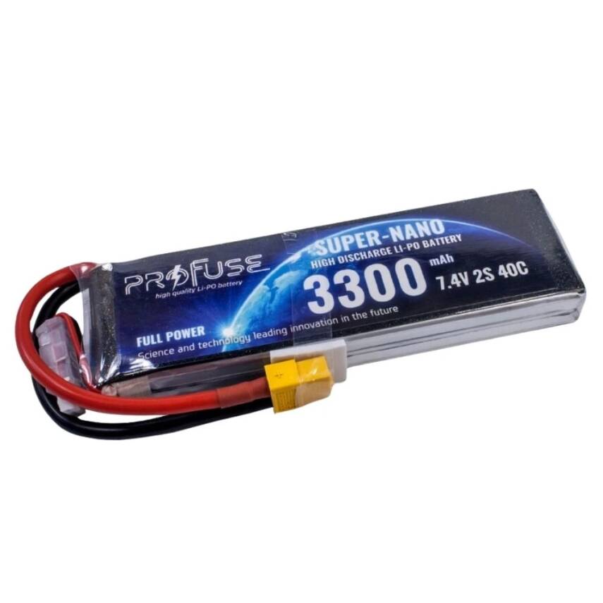 7.4V 2S 3300mAh 40C Lipo Batarya - 1