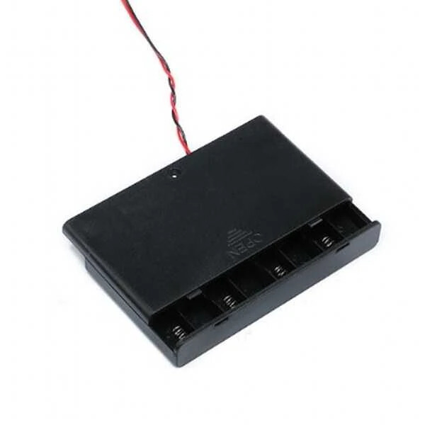 8'li AA Pil Yuvası Kapaklı-Switchli - 1