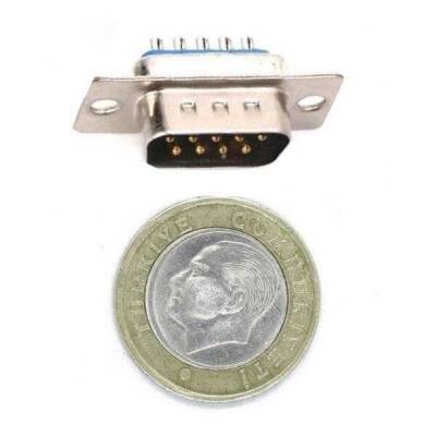 9 Pin Erkek D-Sub Konnektör - Lehim Tip - 3 data-big=