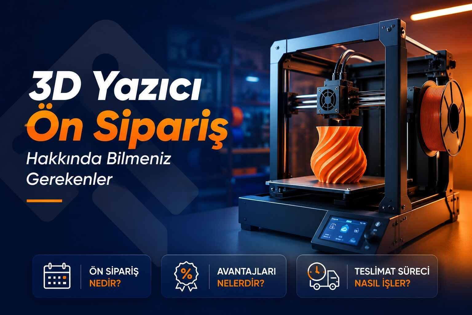 3D Yazıcı Ön Sipariş Hakkında Bilmeniz Gerekenler