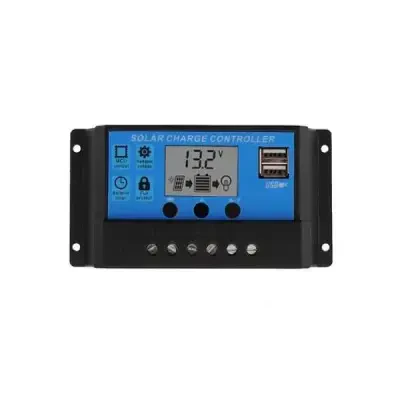 Akıllı Güneş Paneli Şarj Kontrol Cihazı Regülatörü - 20A - 1 data-big=