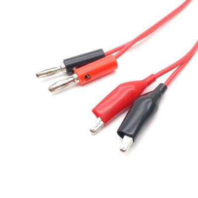 Krokodil-Banana Test Kablosu - 1 Metre - 4 data-big=