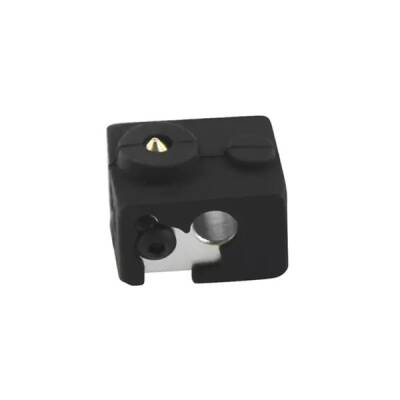 Alüminyum Isıtıcı Blok Silikon Kılıfı E3DV6 - 20x16x12mm - Siyah - Robolink