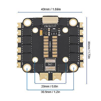 Aneeg FPV 45A 4in1 ESC 2-6S - 4 Kanallı Fırçasız Motor Sürücü - 3