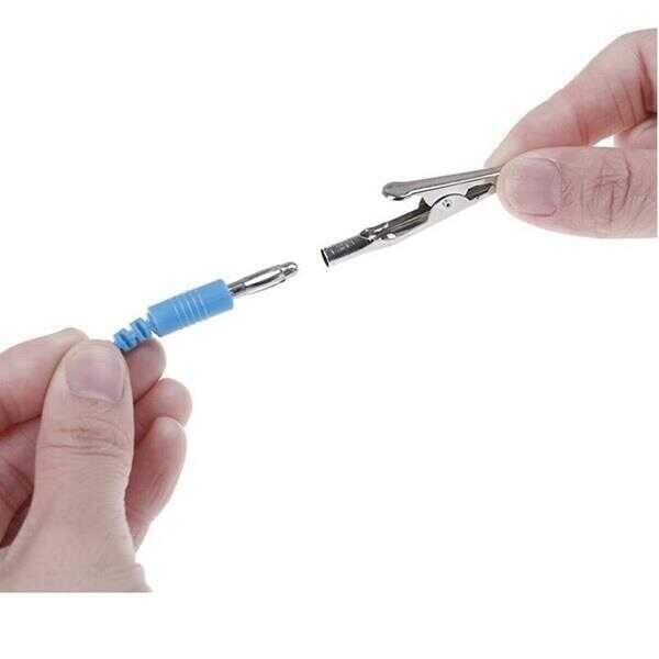 Antistatik Kablolu Bileklik Kablosu Kopça - Banana/Krokodil - 2