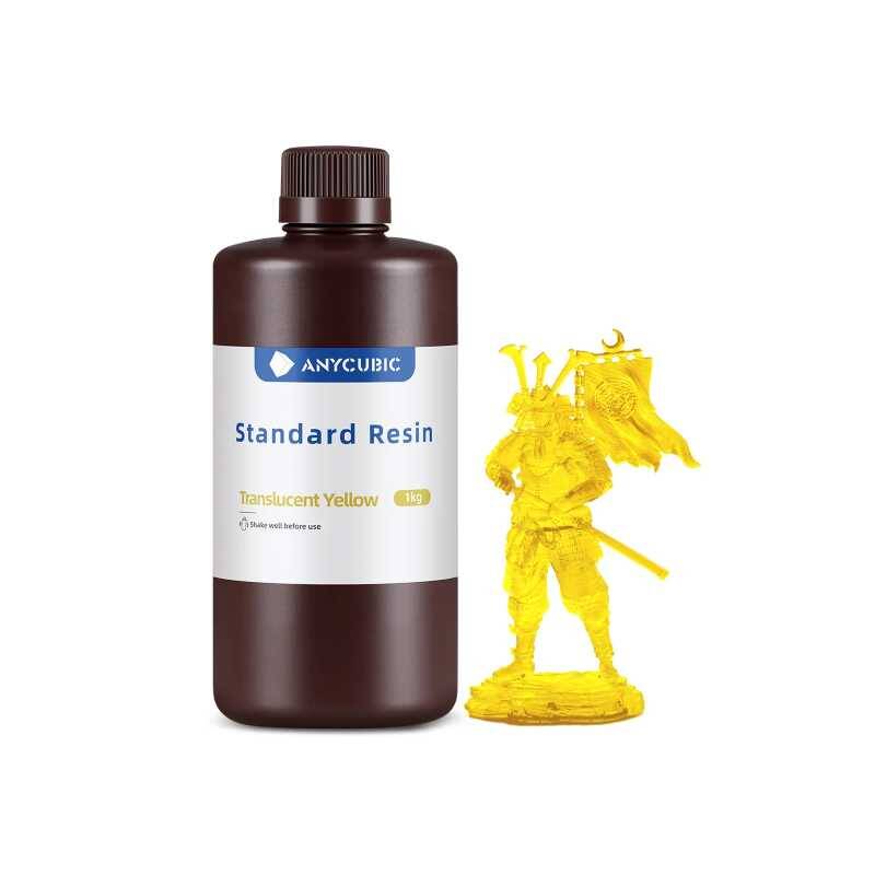 Anycubic Standard Reçine - Transparan Sarı - 1 Kg - 1