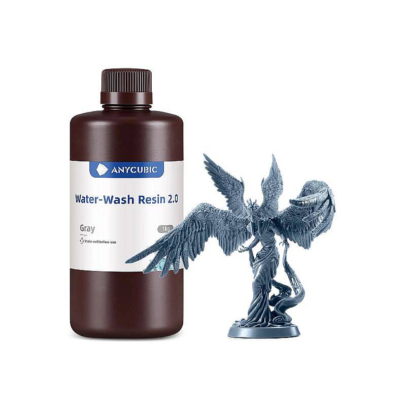 Anycubic Water Washable 2.0 Reçine - Gri - 1Kg - 1