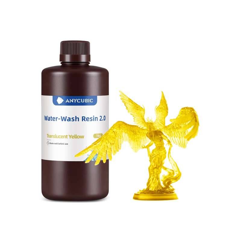 Anycubic Water Washable Reçine 2.0 - Transparan Sarı - 1Kg - 1