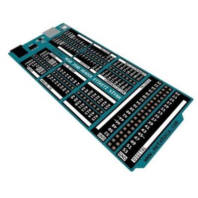 Arduino Mega Header Etiketi - Siyah - Mete Hoca