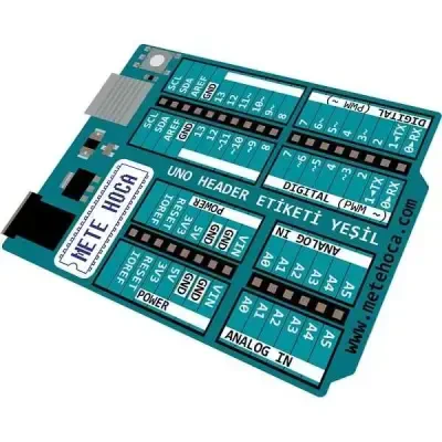 Arduino Uno Header Etiketi - Yeşil - 1 data-big=