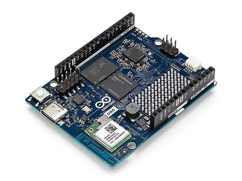 Arduino UNO Q 4GB Geliştirme Kartı - Qualcomm Dragonwing QRB2210 - 32GB eMMC - 1
