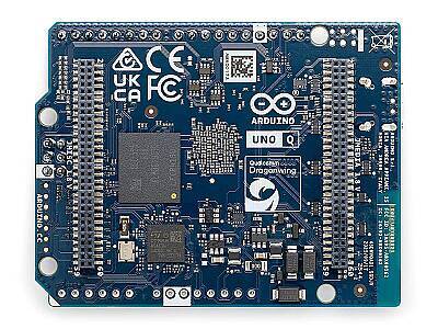 Arduino UNO Q 4GB Geliştirme Kartı - Qualcomm Dragonwing QRB2210 - 32GB eMMC - 3