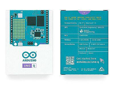 Arduino UNO Q 4GB Geliştirme Kartı - Qualcomm Dragonwing QRB2210 - 32GB eMMC - 5
