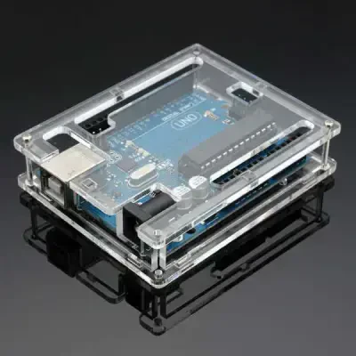 Arduino Uno R3 Pleksi Koruma Kutusu Case - Şeffaf - 1 data-big=