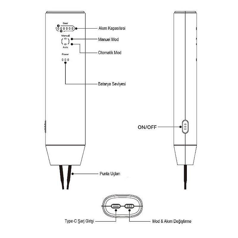 AWithZ H1 5V Taşınabilir Mini Punta Kaynak Makinesi - 2 Metre Nikel Şerit Hediyeli - 4