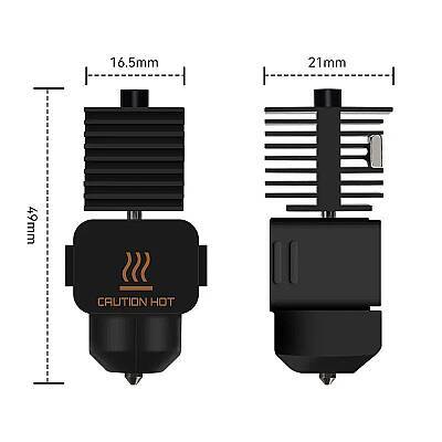 Bambu Lab A1 / A1 Mini Uyumlu 0.4mm Hotend Sertleştirilmiş Çelik Nozzle - Robolink (1)
