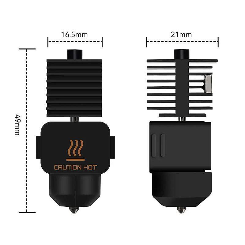 Bambu Lab A1 / A1 Mini Uyumlu 0.4mm Hotend Sertleştirilmiş Çelik Nozzle - 2