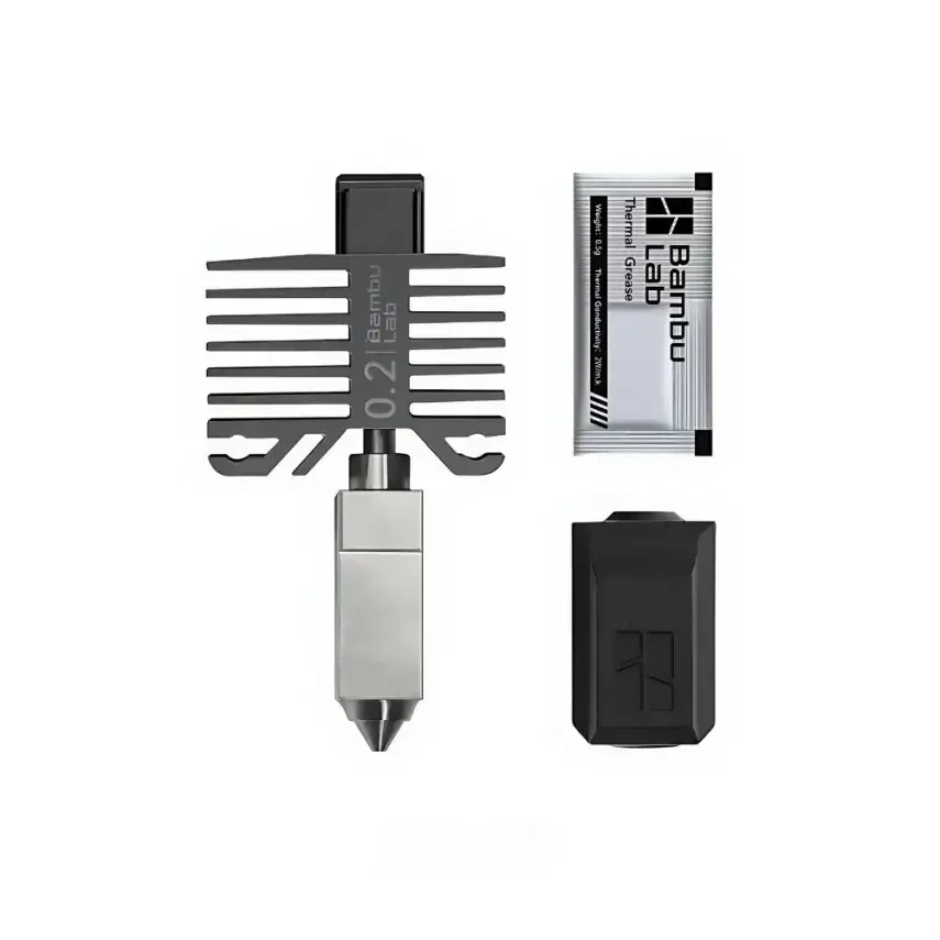 Bambu Lab X1/ P1 Serisi 0.2mm Hotend Nozzle Seti - Paslanmaz Çelik - FAH004-N-1 - 1