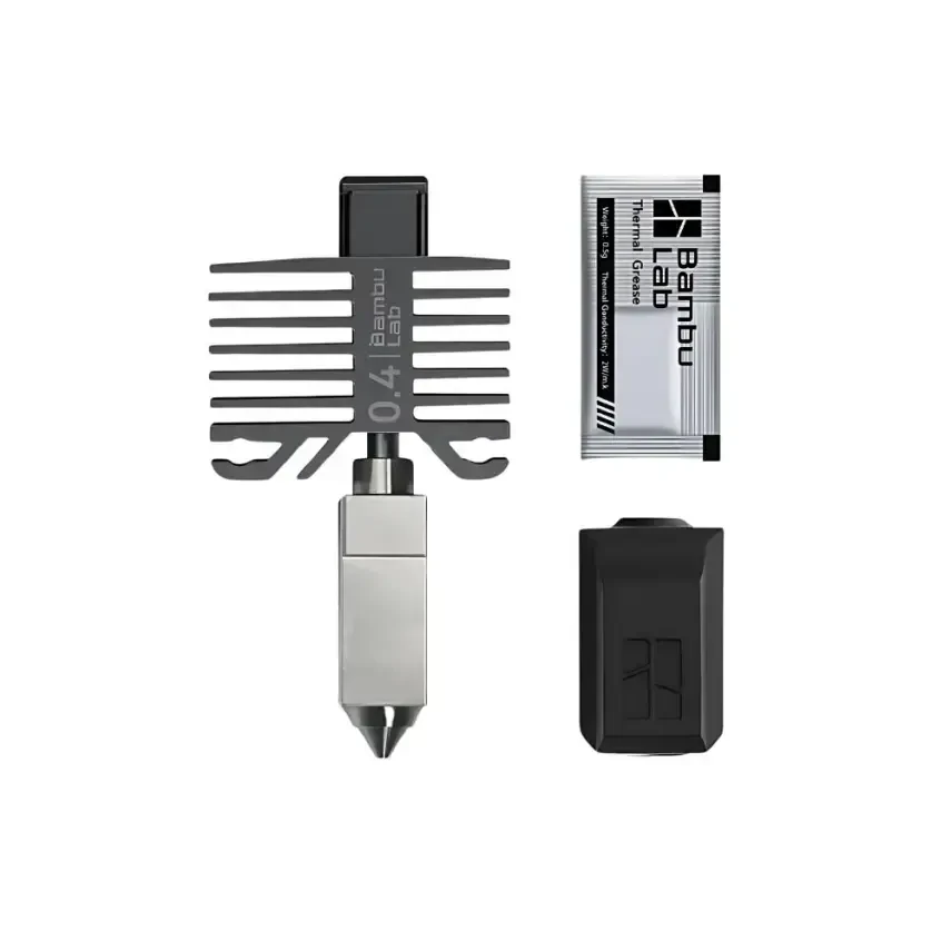 Bambu Lab X1/ P1 Serisi 0.4mm Hotend Nozzle Seti - Paslanmaz Çelik - FAH002-N-1 - 1