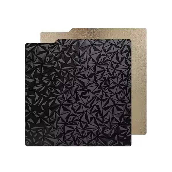 Bambu Lab X1/ P1S/ A1 Uyumlu Çift Taraflı PEI-PEO Yay Çeliği Tabla - 256x256mm - 1