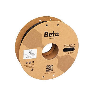 Beta PLA Matte Filament Black 1.75mm 1000gr